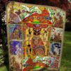 Cat Egypt Pattern Quilt Blanket  Quilt